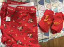 貓人兒童內褲男童襪子本命年套裝紅色馬年女童平短褲棉質(zhì)新年三角短褲 男童福星高照內褲2條+襪子2雙 160 【建議145-155cm 60-70斤】 曬單實(shí)拍圖
