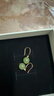 建祿和田碧玉石銀耳環(huán)女士耳飾氣質(zhì)高級感耳墜生日新年情人禮物送媽媽 曬單實(shí)拍圖