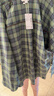 UR2025秋季新款女裝復古風(fēng)撞色格紋長(cháng)袖開(kāi)襟襯衫UYY250008 綠色格子 M 曬單實(shí)拍圖
