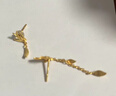 千葉珠寶足金黃金耳環(huán)耳墜女比翼雙飛耳飾計價(jià)送女友 金重約3.16g/含工費/支持金重多退少補 曬單實(shí)拍圖