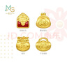 周生生錢(qián)袋紅包黃金轉運珠 足金Charme祥瑞祝福銅錢(qián)串珠組合單顆 聚財錢(qián)包95930C 曬單實(shí)拍圖