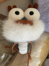 問(wèn)童子  龍頭老大掛偶 新年毛絨玩偶鑰匙扣小掛件公仔安撫玩具馬年禮物 12cm 曬單實(shí)拍圖