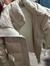 艾萊依宋佳同款羽絨服女秋冬氣質(zhì)短款90鵝絨收腰保暖新年外套 乳灰米M 曬單實(shí)拍圖