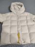 三彩【防水易打理】2025冬季新款連帽羽絨服泡芙面包服女 米白色 M 160/84A 曬單實(shí)拍圖