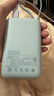 小米（MI）【3C認證】自帶線(xiàn)充電寶10000mAh口袋版移動(dòng)電源可上飛機Type-C雙向快充 22.5W大功率適用小米蘋(píng)果 灰藍色 曬單實(shí)拍圖