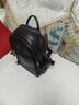 NOSSKISS奢侈包包女包2026新款荔枝紋雙肩包大容量時(shí)尚百搭通勤旅行背包女 黑色 曬單實(shí)拍圖