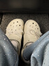 卡駱馳（CROCS）經(jīng)典珍珠蕾絲云朵洞洞鞋時(shí)尚百搭|211540 亞麻色-0HZ 39 (250mm) 曬單實(shí)拍圖