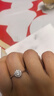 Pt950鉑金燦若星辰莫桑石色鉆戒戒指女結婚婚戒情人節禮物送女友 燦若星辰圓包光臂30分-輕奢款 閉口需要聯(lián)系客服/備注圈號 曬單實(shí)拍圖