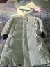 鴨鴨（YAYA）珠峰系列358g高充絨羽絨服冬季男女長(cháng)款戶(hù)外時(shí)尚極寒加厚保暖外套 米白色 S (165) 曬單實(shí)拍圖