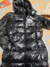 高梵黑金鵝絨服女王3.0八格收腰羽絨服女士熱力感中長(cháng)款冬厚外套黑色M 曬單實(shí)拍圖