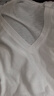 優(yōu)衣庫女裝竹節紗V領(lǐng)T恤/短袖26春夏新款483460 00 白色 M 曬單實(shí)拍圖