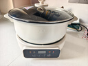 奧克斯（AUX）電火鍋電煮鍋電蒸鍋燉蒸煮一體電熱鍋分體式可拆洗家用大容量不粘鍋上蒸下煮多功能鍋 5L 【單鍋+蒸籠款/多功能底座】 曬單實(shí)拍圖