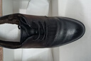 卡帝樂(lè )鱷魚(yú)（CARTELO）軟牛皮男士皮鞋商務(wù)正裝鞋男內增高男鞋加絨皮鞋男9585 黑色 42 曬單實(shí)拍圖