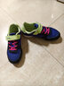 卡爾美（KELME）兒童足球鞋TF碎釘魔術(shù)貼免系帶防滑耐磨球鞋 紫黑  33  曬單實(shí)拍圖