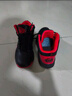 【高幫籃球鞋】男秋季百搭高幫運動(dòng)籃球鞋青少年減震防滑跑步鞋 黑紅 【皮面防水】 44 (270mm) 曬單實(shí)拍圖