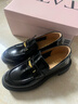 他她（TATA）魔法偵探女鞋2026春季小皮鞋休閑百搭圓頭樂(lè )福鞋7LC20AA6 黑色 38 曬單實(shí)拍圖