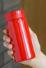 304不銹鋼保溫杯迷你口袋杯可愛(ài)水杯女學(xué)生高顏值便攜喝水杯子 Mini保溫杯紅色200ml 曬單實(shí)拍圖