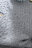 Teenie Weenie【云朵毛衣】小熊男裝2025秋冬新品圓領(lǐng)絞花軟糯針織衫男女同款 灰色 XL (180) 曬單實(shí)拍圖