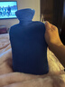 Fashy熱水袋注水熱敷大號暖手袋暖腳暖肚子防爆暖水袋學(xué)生宿舍暖被窩 6420經(jīng)典格子款-寶石藍+外套 曬單實(shí)拍圖