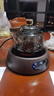 全度玻璃提梁壺家用小型電陶爐煮茶器燒水壺大容量保溫玻璃茶壺 提梁壺（煙灰色）+康米電陶 曬單實(shí)拍圖