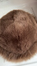 槿城毛絨蒙古帽子女秋冬防寒白色保暖東北盆帽護耳帽仿狐貍毛漁夫帽 咖啡色M2921W 均碼【54-59cm】 曬單實(shí)拍圖