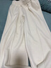 三彩2025冬季新款休閑褲松緊腰寬松直筒褲長(cháng)褲簡(jiǎn)約M 奶白色 M 160/68A 160/68A 曬單實(shí)拍圖