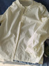 茵曼（INMAN）法式立領(lǐng)荷葉邊泡泡袖襯衫襯衣18236304 米白色-18438542 L 曬單實(shí)拍圖