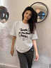 MJ STYLE純棉短袖T恤女2026春夏新款小清新字母印花居家通勤寬松打底衫 曬單實(shí)拍圖
