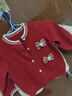 笛莎（DEESHA）童裝女童毛衣開(kāi)衫2025冬季新款女寶寶學(xué)院風(fēng)針織外套打底上衣 假日紅 100 曬單實(shí)拍圖
