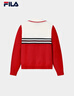 FILA 斐樂(lè )官方女子編織衫2025冬季時(shí)尚休閑拼色舒適翻領(lǐng)毛衣 曬單實(shí)拍圖