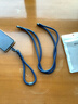 英悅手機掛繩手腕斜挎掛脖防丟鏈帶貼片夾片墊片超薄連接片適用蘋(píng)果華為榮耀小米三星金屬吊繩掛件掛飾 三合一【寶石藍】斜挎/掛脖/手腕繩 曬單實(shí)拍圖