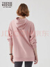 Teenie Weenie小熊女裝秋季長(cháng)款連帽套頭衛衣簡(jiǎn)約休閑通勤時(shí)髦上衣 粉色 M (165) 曬單實(shí)拍圖