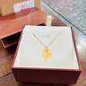 周生生禮物黃金吊墜幸福四葉草足金掛墜不含素鏈50779P計價(jià)2.6克 曬單實(shí)拍圖