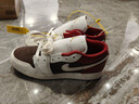 NIKE JORDAN大童鞋低幫板鞋男女同款AJ1新年紅色籃球鞋 IR7600-211 曬單實(shí)拍圖