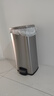 金柯 30L 不銹鋼垃圾桶大號 腳踏式 帶蓋 方形分類(lèi) 酒店大堂辦公室商場(chǎng)走廊戶(hù)外 商用 砂銀鋼 曬單實(shí)拍圖