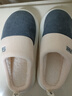 潔麗雅（Grace）棉拖鞋男士秋冬季室內防臭防滑居家保暖厚底踩屎感拖鞋男款冬天 曬單實(shí)拍圖