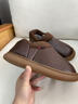 阿芙諾蒂中老年防滑棉鞋男冬季加絨保暖居家防水?huà)寢屆尥闲?咖啡42-43 曬單實(shí)拍圖