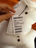 LILY2025秋新款女裝天絲醋酸混紡修身氣質(zhì)通勤純色針織衫毛衣上衣 601白色 M 曬單實(shí)拍圖
