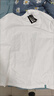 準者長(cháng)袖運動(dòng)T恤春季新款男女跑步寬松圓領(lǐng)套頭上衣體恤純色打底衫潮 純白色 L (180) 曬單實(shí)拍圖