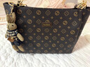 酷奇露娜輕奢包包女款單肩包托特女包奢侈品38婦女節女神節生日禮物送女友 咖啡色 曬單實(shí)拍圖