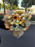 艾斯維娜鮮花速遞向日葵混搭花束生日禮物全國同城配送 向日葵香檳玫瑰高雅款 曬單實(shí)拍圖