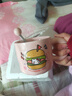可愛(ài)fufu生日蛋糕馬克杯帶蓋勺陶瓷杯送女生高顏值有意義生日禮物 漢堡生日蛋糕杯+勺1個(gè)350ml 曬單實(shí)拍圖