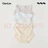QIANLEE新疆長(cháng)絨棉女士?jì)妊澘咕d高腰收腹提臀透氣三角褲中腰簡(jiǎn)約女內褲 兔小花+粉底花+藍底花+紫碎花 L 曬單實(shí)拍圖