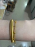 周六福（ZLF）黃金手鏈女雙鏈光面圓珠相連桃心型尾鏈金手鏈 計價(jià) 15+2cm尾鏈-4.36g 曬單實(shí)拍圖