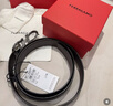 菲拉格慕（Ferragamo）腰帶男士商務(wù)雙面板扣皮帶牛皮 3.5CM寬 圣誕禮物 送男友禮盒裝 黑棕荔枝紋/槍色扣679710-689134 曬單實(shí)拍圖
