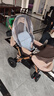 安貝尼 嬰兒推車(chē)可坐可躺雙向推行小孩手推車(chē)四輪減震可折疊BB車(chē) 尊享版-卡其色（四輪減震） 曬單實(shí)拍圖