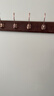 慕質(zhì)掛衣架墻上壁掛免打孔墻壁衣服掛鉤入戶(hù)玄關(guān)門(mén)后臥室進(jìn)門(mén)口衣帽鉤 胡桃色【6鉤】實(shí)木+凈味漆 曬單實(shí)拍圖