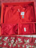 貓人（MiiOW）【本命年騏驥紅保暖內衣套裝】女士莫代爾棉秋衣褲新年紅品禮盒 曬單實(shí)拍圖
