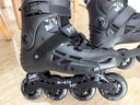 micro邁古輪滑鞋成人溜冰男女直排硬殼旱冰鞋花式代步刷街 MT20黑色41 曬單實(shí)拍圖