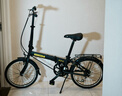大行（DAHON）折疊自行車(chē)20英寸鋁合金輕便6速通勤單車(chē) KBA061黑色 曬單實(shí)拍圖